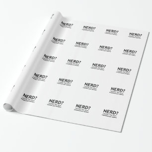 Papier Cadeau NERD ? Drôle, design geek