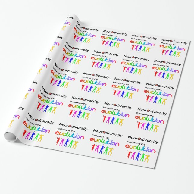 Papier Cadeau Neurodiversité Bienvenue dans l'Évolution (Déroulé)