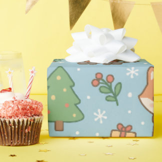 Papier Cadeau New Year's Eve in the forest