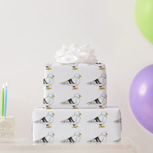 Papier Cadeau New York City NYC Manhattan Pigeon Bird Seagull