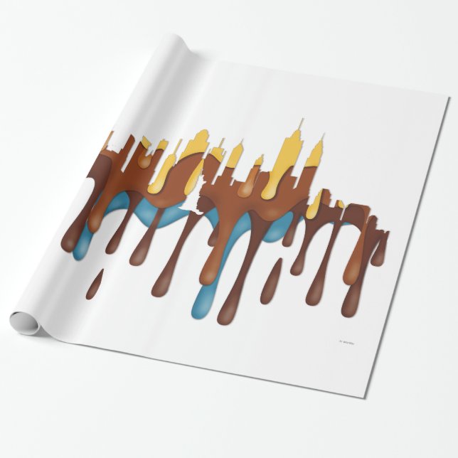 PAPIER CADEAU NEW YORK, HORIZON YBB DE NY - (Déroulé)