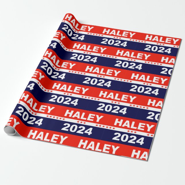 Papier Cadeau Nikki Haley 2024 pour le président (Déroulé)