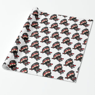 Papier Cadeau Ninja Boy
