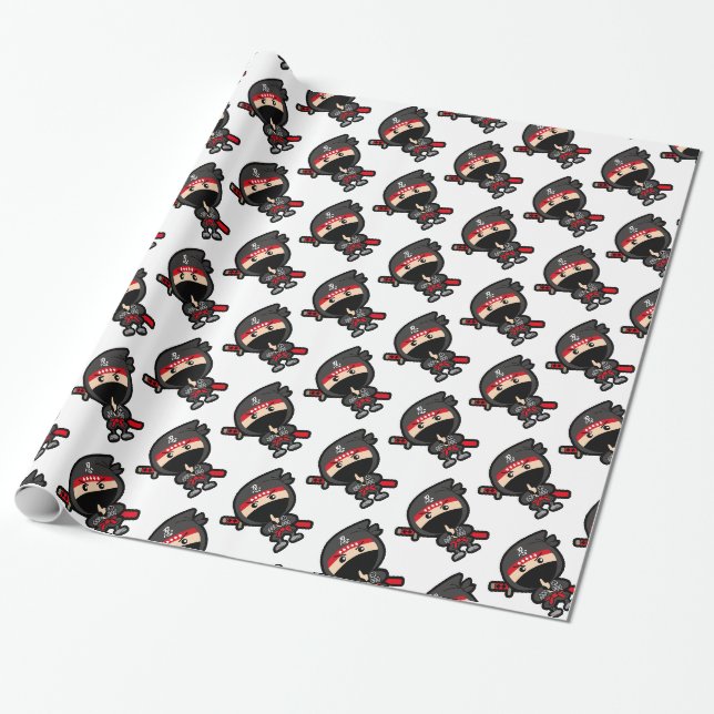 Papier Cadeau Ninja Boy (Déroulé)