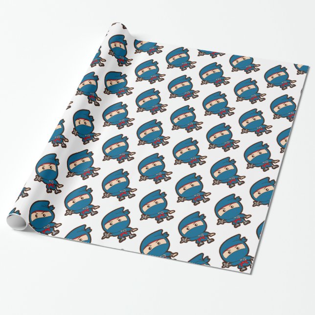 Papier Cadeau Ninja Boy (Déroulé)
