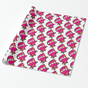 Papier Cadeau Ninja Girl