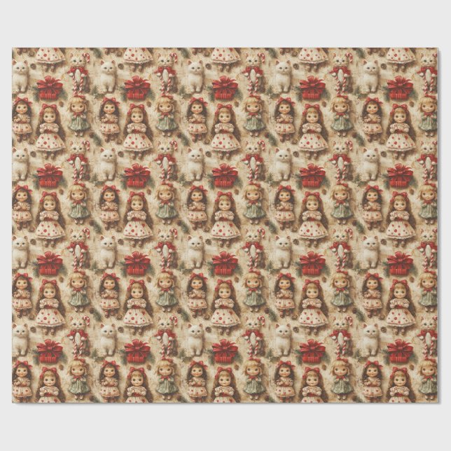 Papier Cadeau Noël , (Plat)