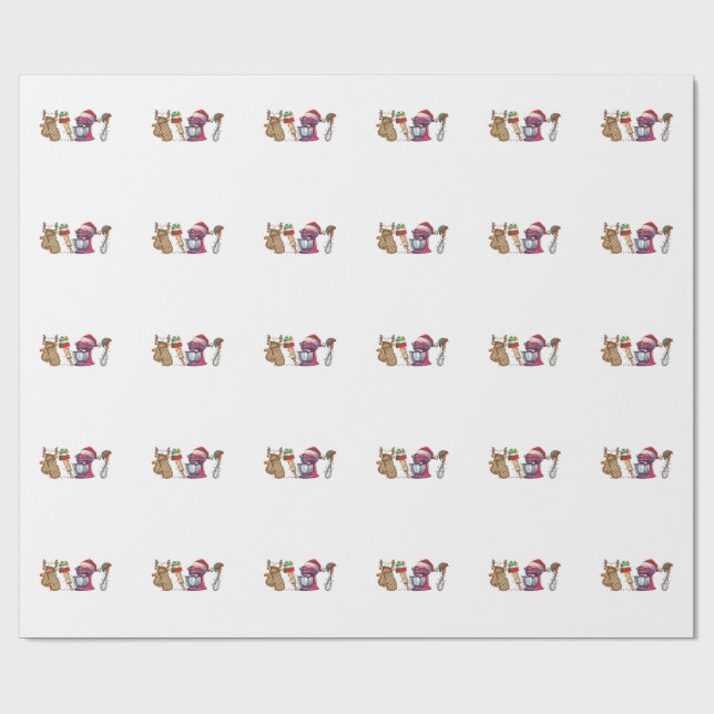 Papier Cadeau Noël 2026,  (Plat)