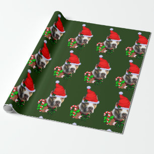 Papier Cadeau Noël à American Pit Bull Terrier