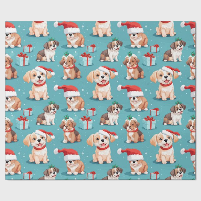 Papier Cadeau Noël à la chienne (Couture)