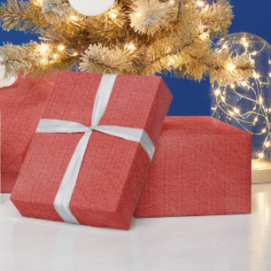 Papier Cadeau Noël à texture rouge