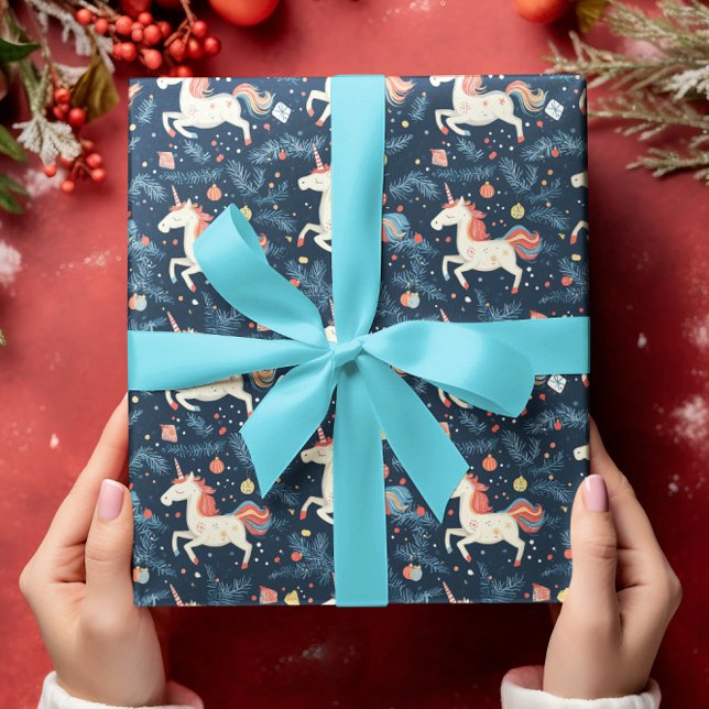 Papier Cadeau Noël à Unicorne (Créateur téléchargé)