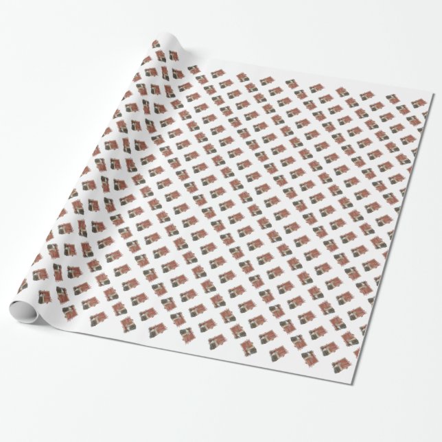 Papier Cadeau Noël Angel Design 1 - Joyeux Noël (Déroulé)