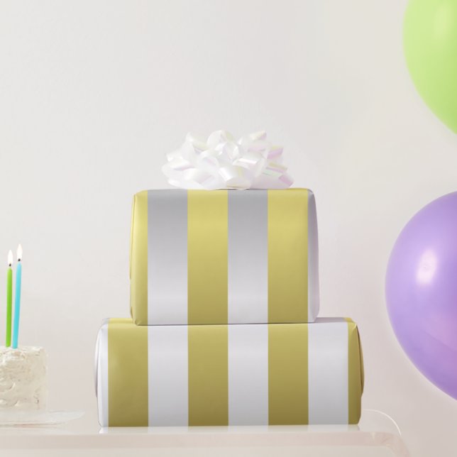 Papier Cadeau Noël argent et or (Créateur téléchargé)