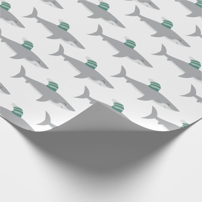 Papier Cadeau Noël aux requins (Coin)