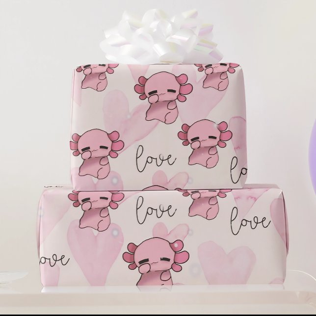 Papier Cadeau Noël Axolotl (Créateur téléchargé)