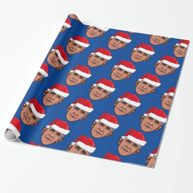 Papier Cadeau Noël BARACK OBAMA (Déroulé)