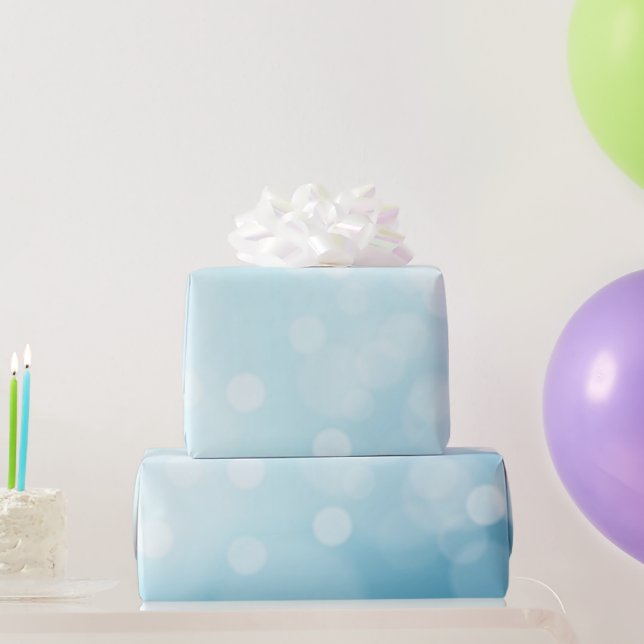 Papier Cadeau Noël Bleu Clair (Cadeaux de fête)