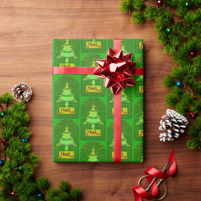 Papier Cadeau Noël celtique  (Cadeau de vacances)