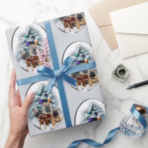 Papier Cadeau Noël chinois Shar-Pei