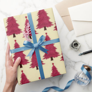 Papier Cadeau Noël classique Red Elegance