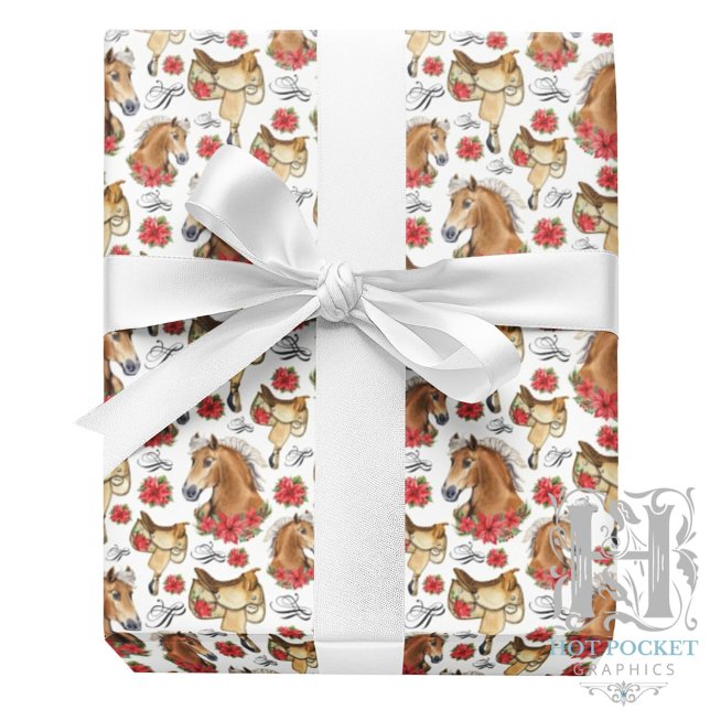 Papier Cadeau Noël Cowgirl (Créateur téléchargé)