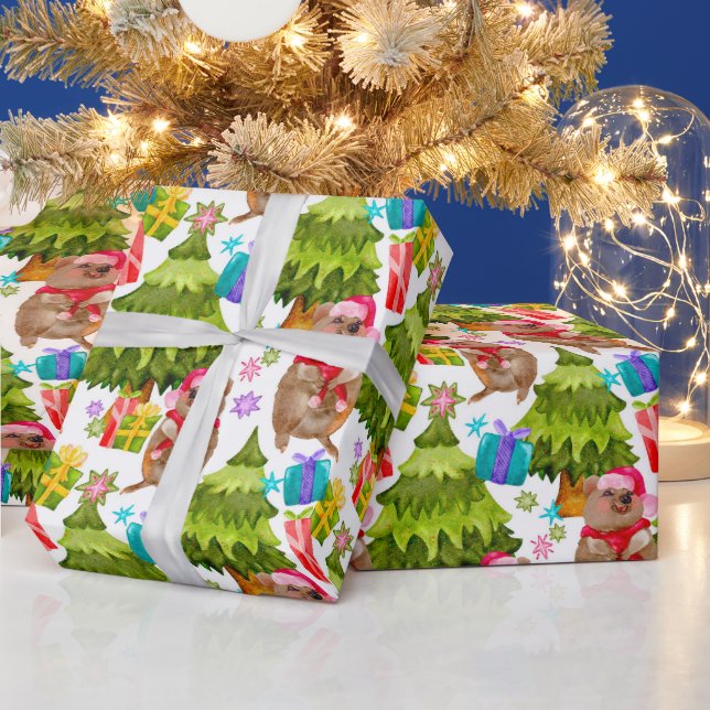 Papier Cadeau Noël Cute Quokka (Vacances)