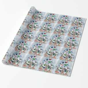 Papier Cadeau Noël dalmate