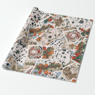 Papier Cadeau Noël dalmate