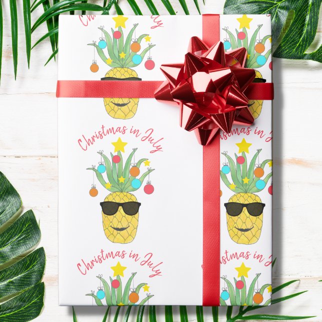 Papier Cadeau Noël D'Ananas En Juillet (Créateur téléchargé)