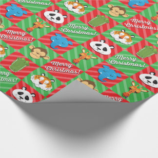 Papier Cadeau Noël d'animaux de sommeil