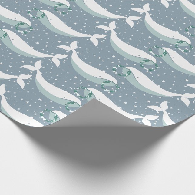Papier Cadeau Noël de baleine (Coin)