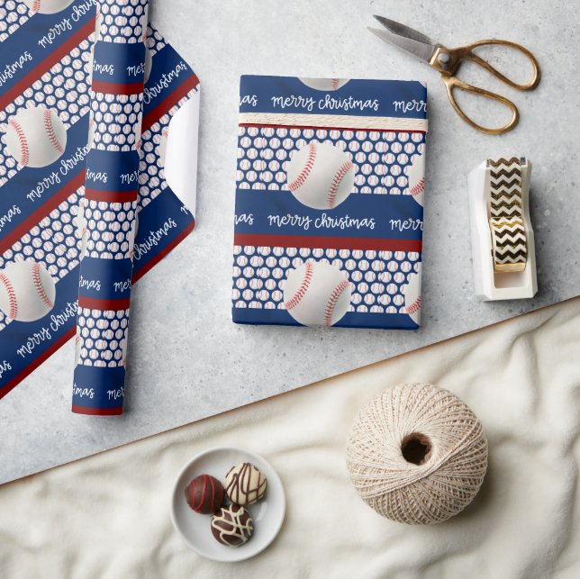 Papier Cadeau Noël de baseball (Artisanat)