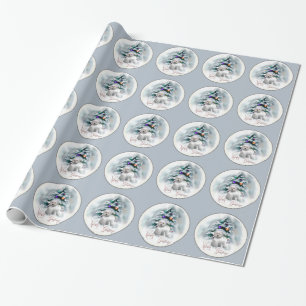 Papier Cadeau Noël de Bichon Frise