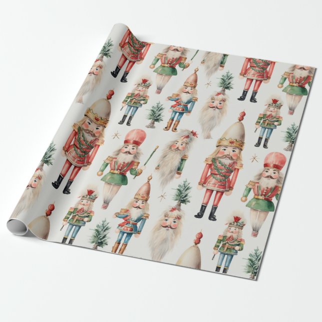 Papier Cadeau Noël de fête d'hiver de Casse-Noisette (Déroulé)