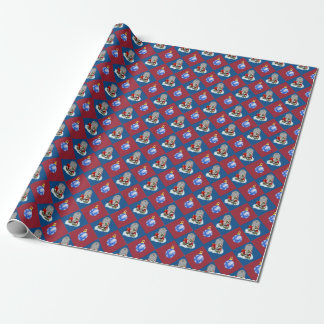 Papier Cadeau Noël de hausses de Père Noël de zombi