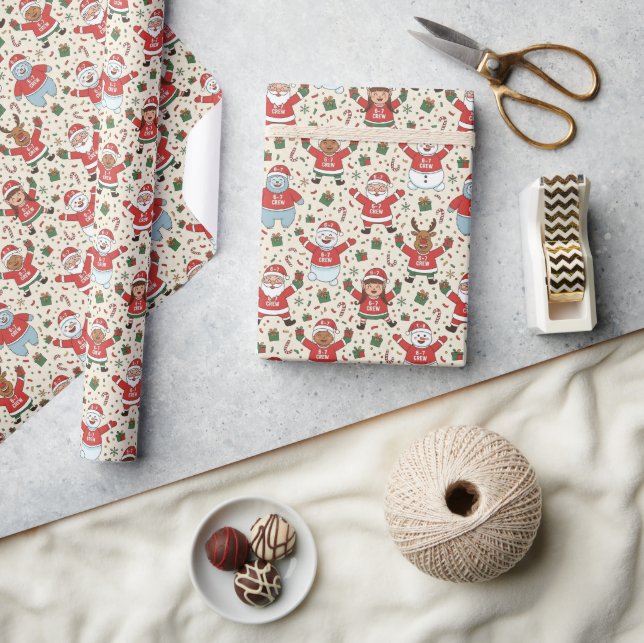 Papier Cadeau Noël de l'équipage 6-7 (Artisanat)
