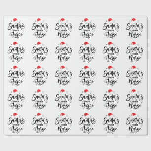 Papier Cadeau Noël de l'infirmière préférée de Santa 