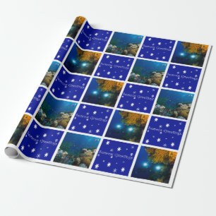 Papier Cadeau Noël de mer de corail de la Grande barrière de