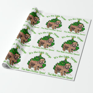 Papier Cadeau Noël de Norfolk Terrier