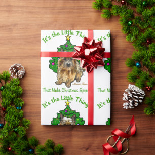 Papier Cadeau Noël de Norwich Terrier