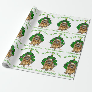 Papier Cadeau Noël de Norwich Terrier