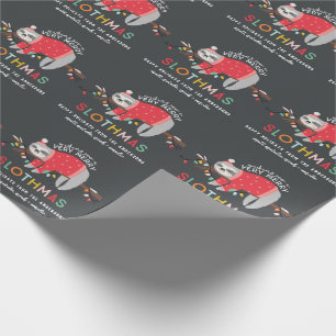 Papier Cadeau noël de paresse coloré