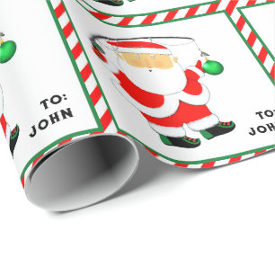 Papier Cadeau Noël de pêche
