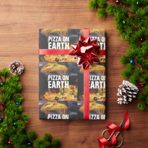 PAPIER CADEAU NOËL DE PIZZA AMUSANT