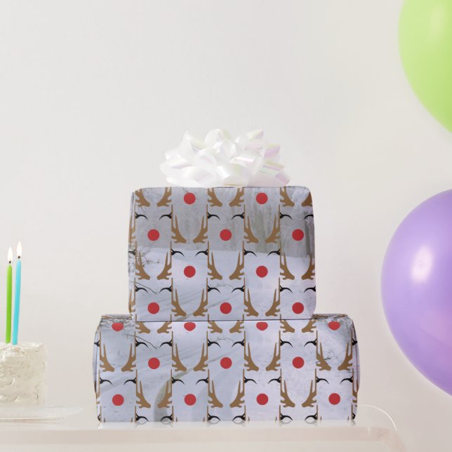 Papier Cadeau Noël de Santas Reindeer (Cadeaux de fête)