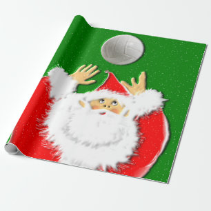 Papier Cadeau Noël de volley-ball