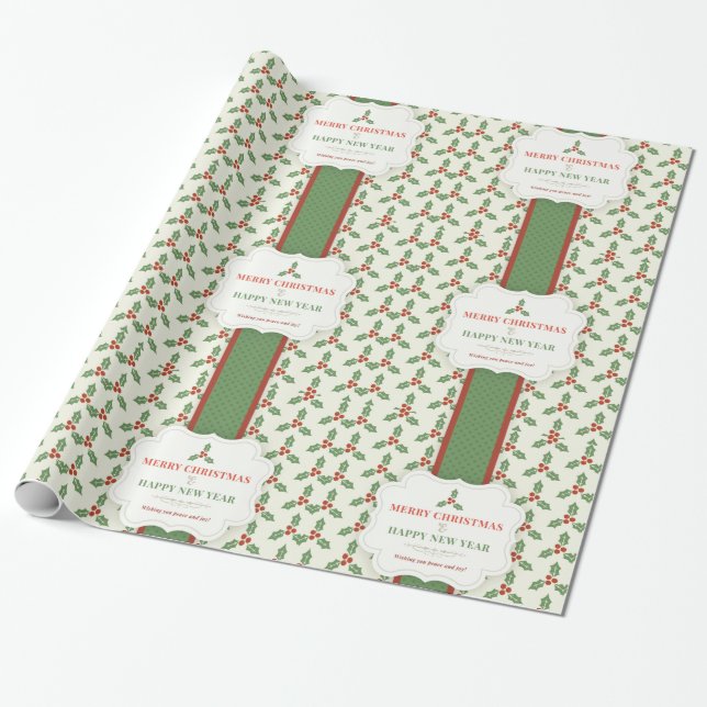 Papier Cadeau Noël décoratif (Déroulé)