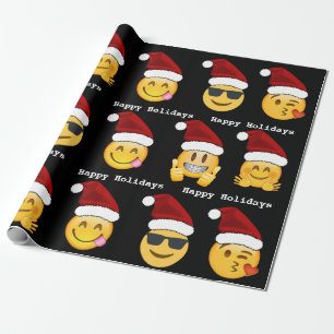 Papier Cadeau Noël d'Emoji
