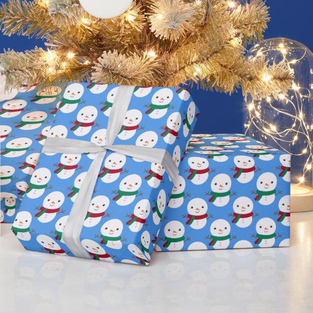 Papier Cadeau Noël des motoneiges (Vacances)